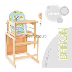 Bertoni - Scaun masa lemn Baron natur