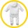KOO-DI - Costum bebelus Fluffy 3-6 luni