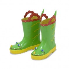 Melissa & Doug - Cizme de ploaie pentru copii Augie Alligator, marime 21-23