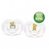 PHILIPS AVENT - Set 2 suzete din silicon Ursuleti 0-3 luni 0% BPA
