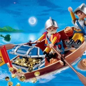 Playmobil - Pirates: Barca cu comoara