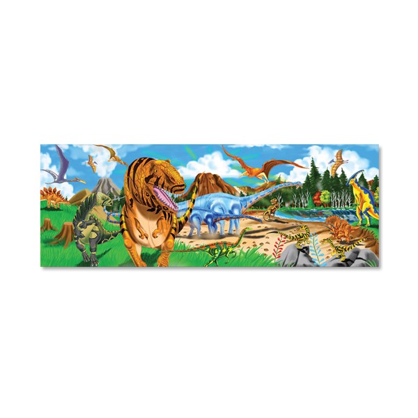 Melissa&Doug - Puzzle de podea Taramul Dinozaurilor 48 pcs