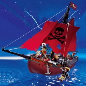 Playmobil - Pirates: Corabia Corsarul rosu